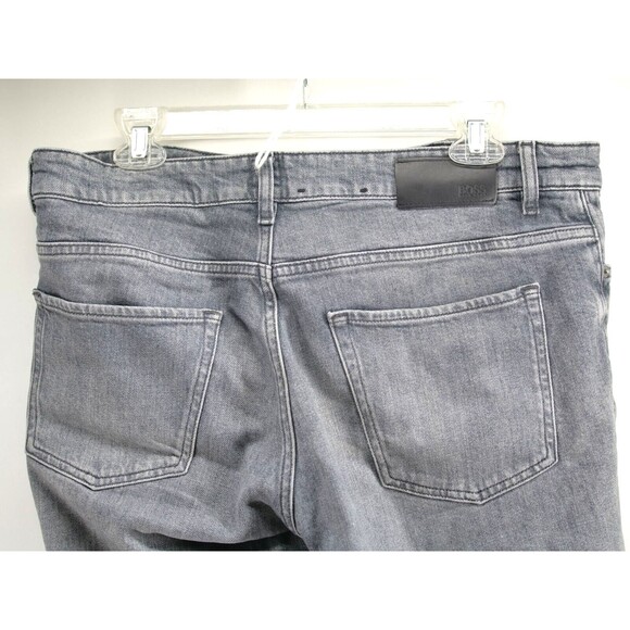 Hugo Boss Jeans Men 34x32 Gray Candiani Stretch Italian Fabric City Preppy - Picture 9 of 14